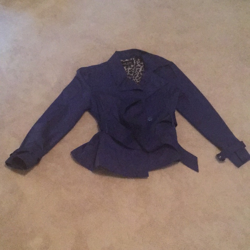 Royal Blue Women’s Black Rivet Jacket